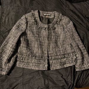 Karl Lagerfeld Black and White Boucher Jacket